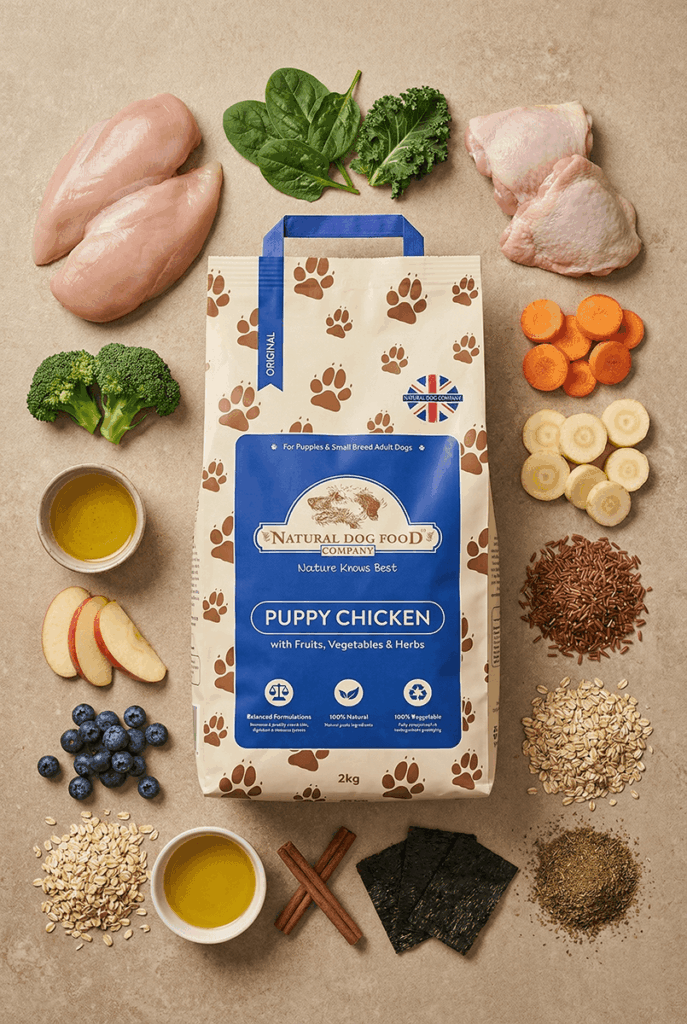 Natural Chicken Puppy Food | The Natural Dog Food Company UK - Natural Puppy Food No Eggs